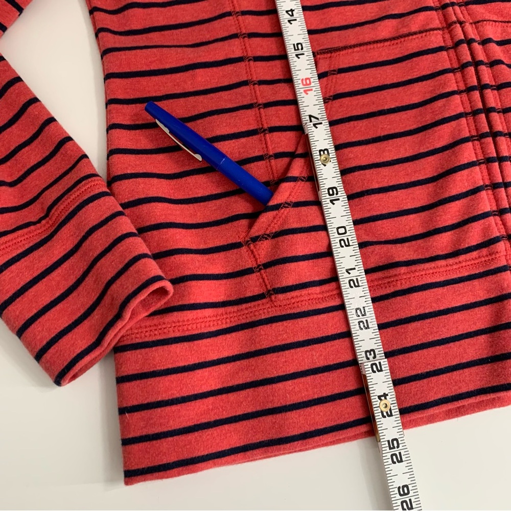 L.L. Bean Ultrasoft Sweatshirt Full-Zip Mock-Neck Jacket Stripe Size Small - Picture 7 of 10